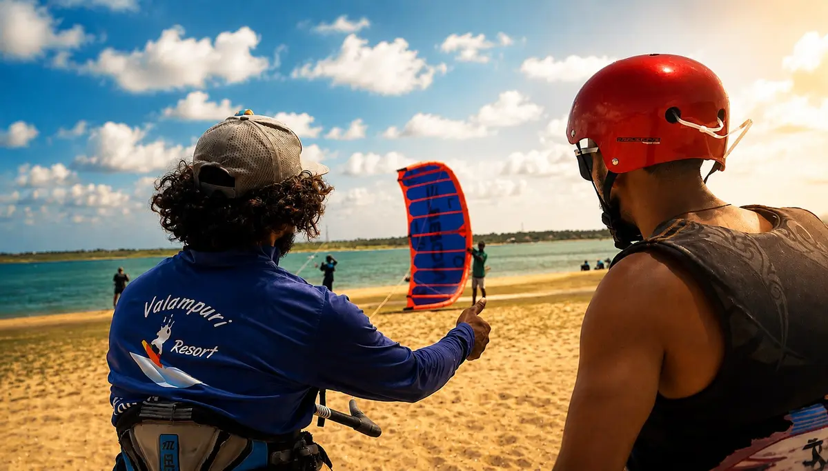 IKO-certified kitesurfing lesson on Kalpitiya Lagoon